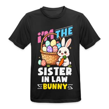 Frohe Ostern Süßer Osterhase Eiersuche Ostereier - Männer T-Shirt atmungsaktiv - Schwarz - Vorne - AI Model Male 178 light (178cm)