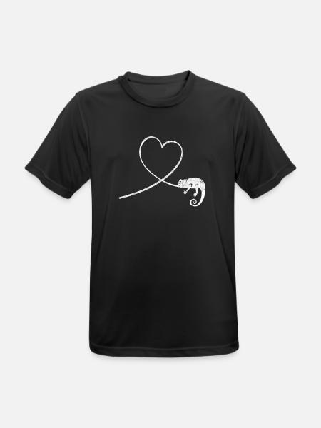Chameleon Reptile Terrarium Pet Gift - Men's Breathable T-Shirt - black