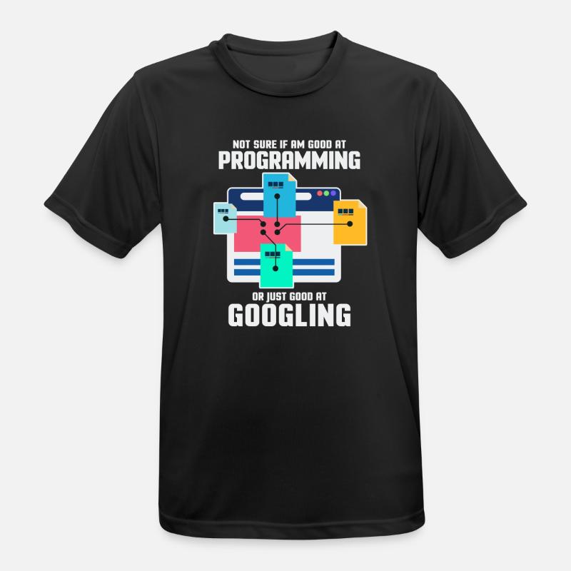 Programmierer Programmieren IT Computer Geschenk - Männer T-Shirt atmungsaktiv - Schwarz