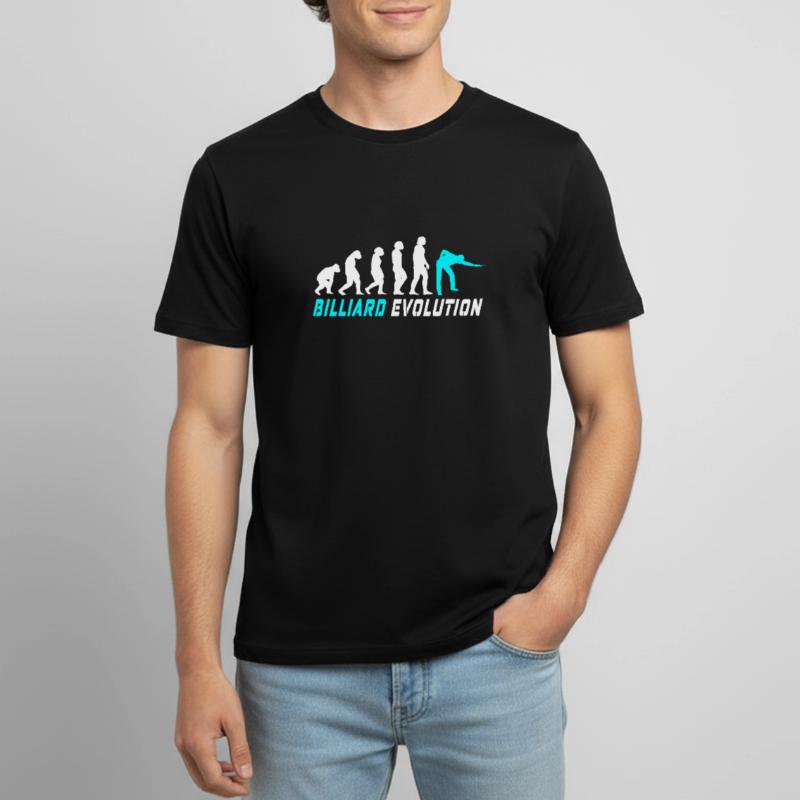 Conception d'évolution de billard / idée cadeau T-shirt respirant Homme