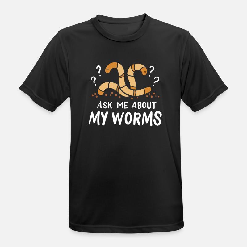 Worms Constructeurs de vers - T-shirt respirant Homme - noir