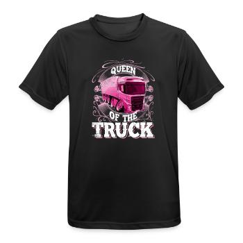 lkw Fahrerin - Männer T-Shirt atmungsaktiv - Schwarz - Vorne - AI Model Male 178 light (178cm)