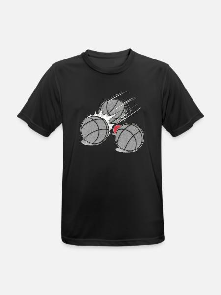 Boulekugeln mit Schweinchen Schiesserkugeln Boule - Männer T-Shirt atmungsaktiv - Schwarz