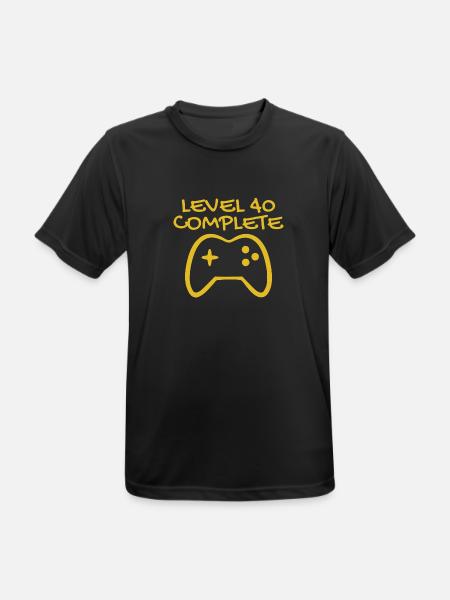 40th birthday - 40 years gift - Men's Breathable T-Shirt - black