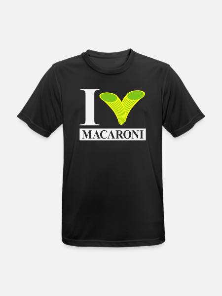 J’adore les macaronis - T-shirt respirant Homme - noir