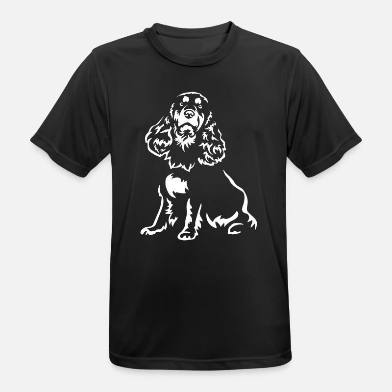 Cocker Spaniel "Black Edition" - Men's Breathable T-Shirt - black