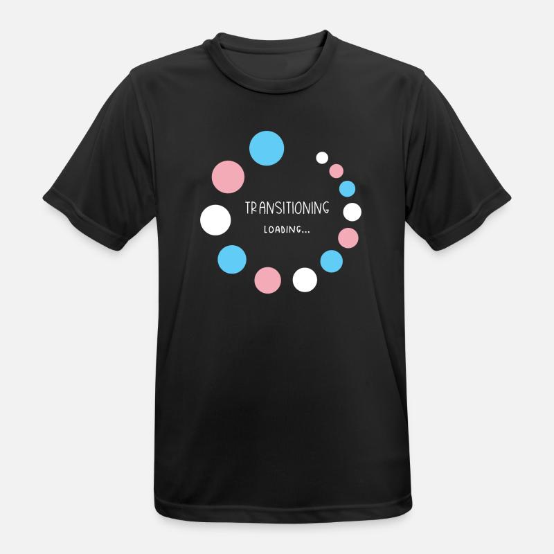 Pride Month - Transitioning... Loading - Men's Breathable T-Shirt - black
