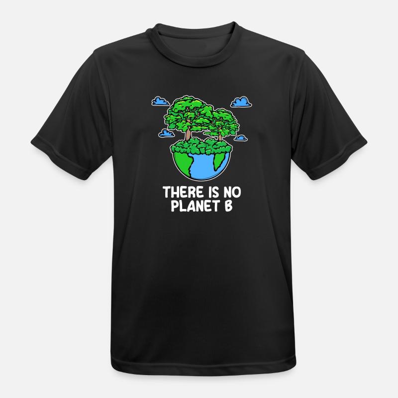 Mutter Erde Planet Statement Baum Naturschutz - Männer T-Shirt atmungsaktiv - Schwarz