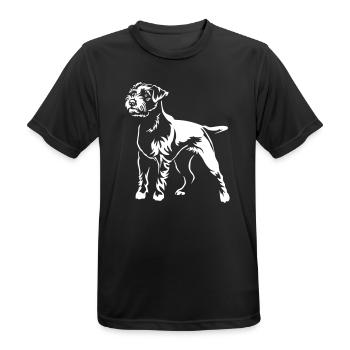 Parson Russell Terrier "BlackEdition" - Men's Breathable T-Shirt - black - Front - AI Model Male 178 light (178cm)