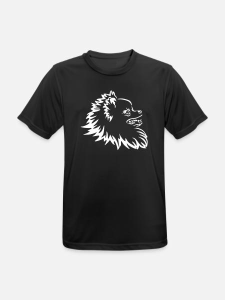 Pomeranian Head "Black Edition" - Men's Breathable T-Shirt - black
