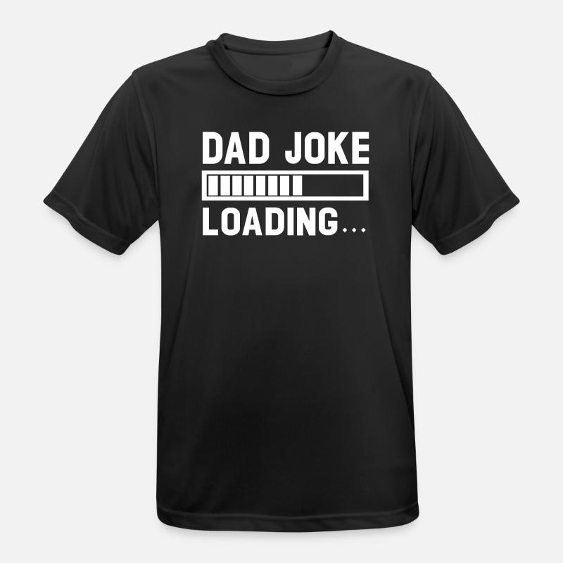 Loading Dad Joke Graphic Tee - Men's Breathable T-Shirt - black