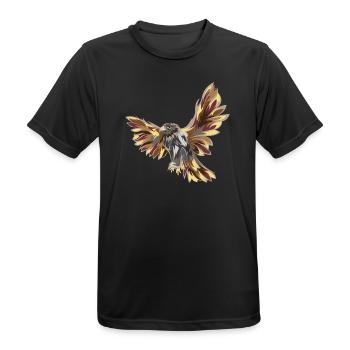 Adler Flug Illustration Farben Symbol Vogel icon - Männer T-Shirt atmungsaktiv - Schwarz - Vorne - AI Model Male 178 light (178cm)