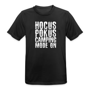 Relax Camping Hikers Statement Holidays Camping - Men's Breathable T-Shirt - black - Front - AI Model Male 178 light (178cm)