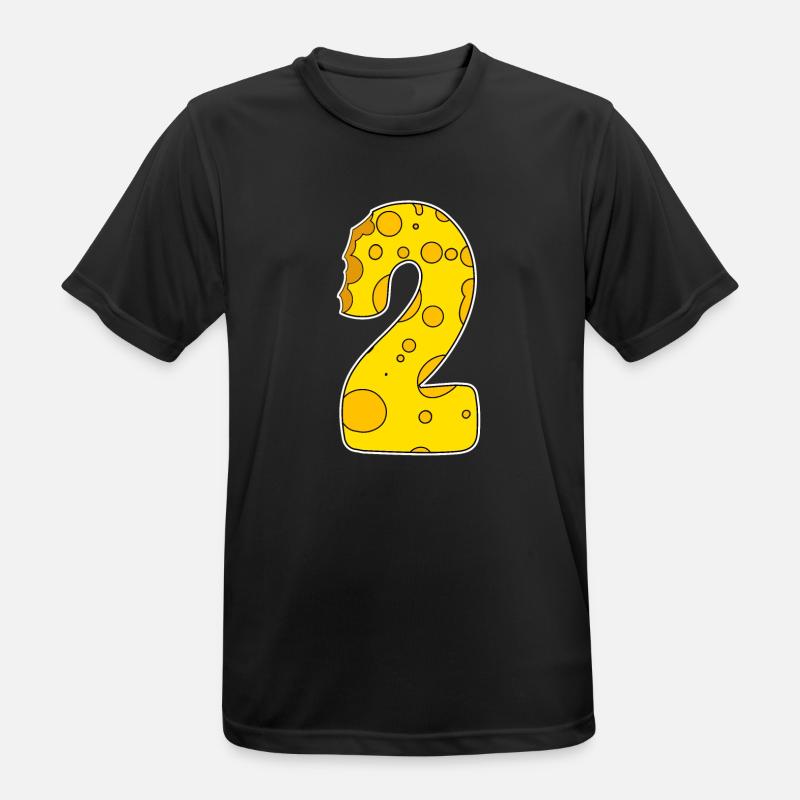 Number 2 - Two - Second - Men's Breathable T-Shirt - black