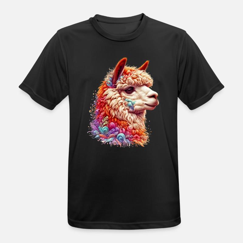 Alpaca - Men's Breathable T-Shirt - black