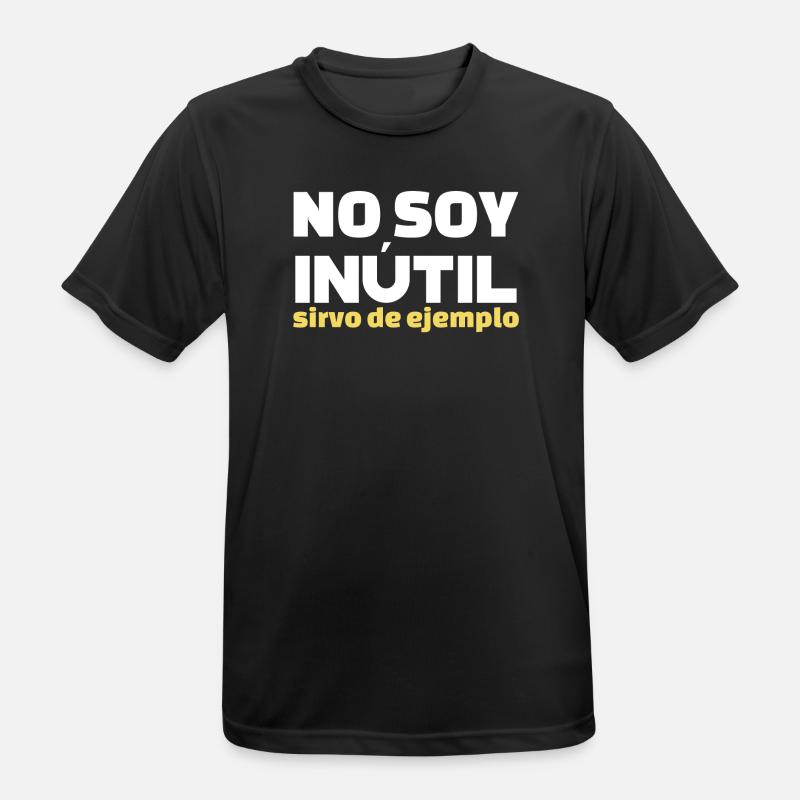 No Soy Inutil Servo de Ejemplo - Männer T-Shirt atmungsaktiv - Schwarz