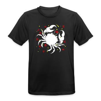 Hummer-Farbe - Männer T-Shirt atmungsaktiv - Schwarz - Vorne - AI Model Male 178 light (178cm)