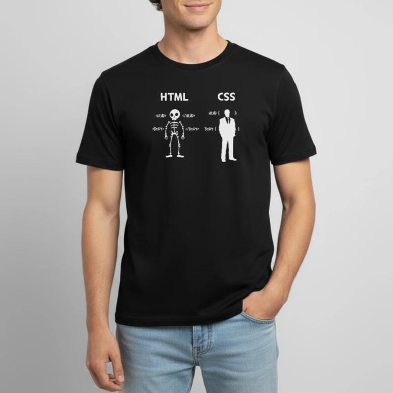 Code Css C++ Php Java Développeur Code Scripting T-shirt respirant Homme