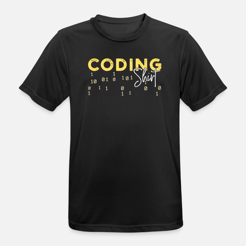 Coden Statement Développeur Programmeur Scripting - T-shirt respirant Homme - noir