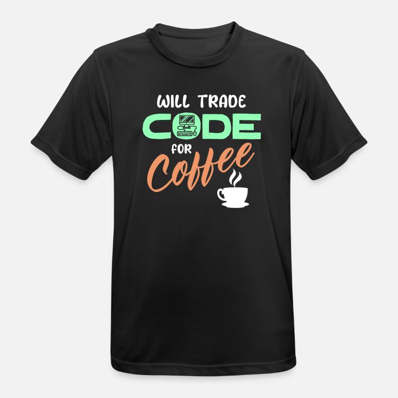 Programmer Developer Code Statement Computer - Men's Breathable T-Shirt - black