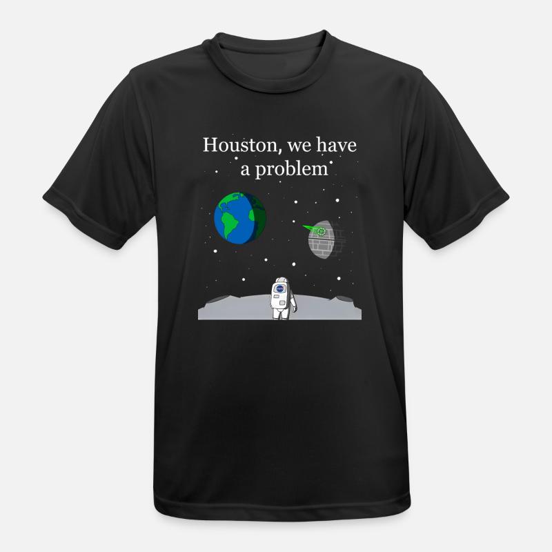 Houston We Have a Problem - Men's Breathable T-Shirt - black