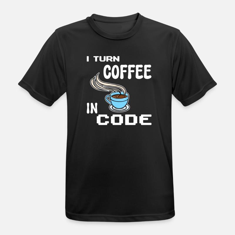 Developer Computerfreak Statement Programmierer - Männer T-Shirt atmungsaktiv - Schwarz