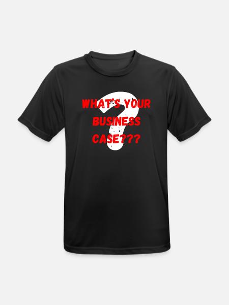 What´s your Business Case - Männer T-Shirt atmungsaktiv - Schwarz