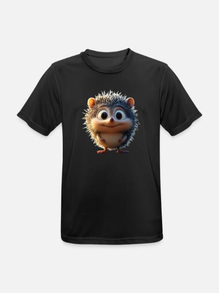 Igel Weißbauchigel Stacheligel Liebe Süßer Igel - Männer T-Shirt atmungsaktiv - Schwarz