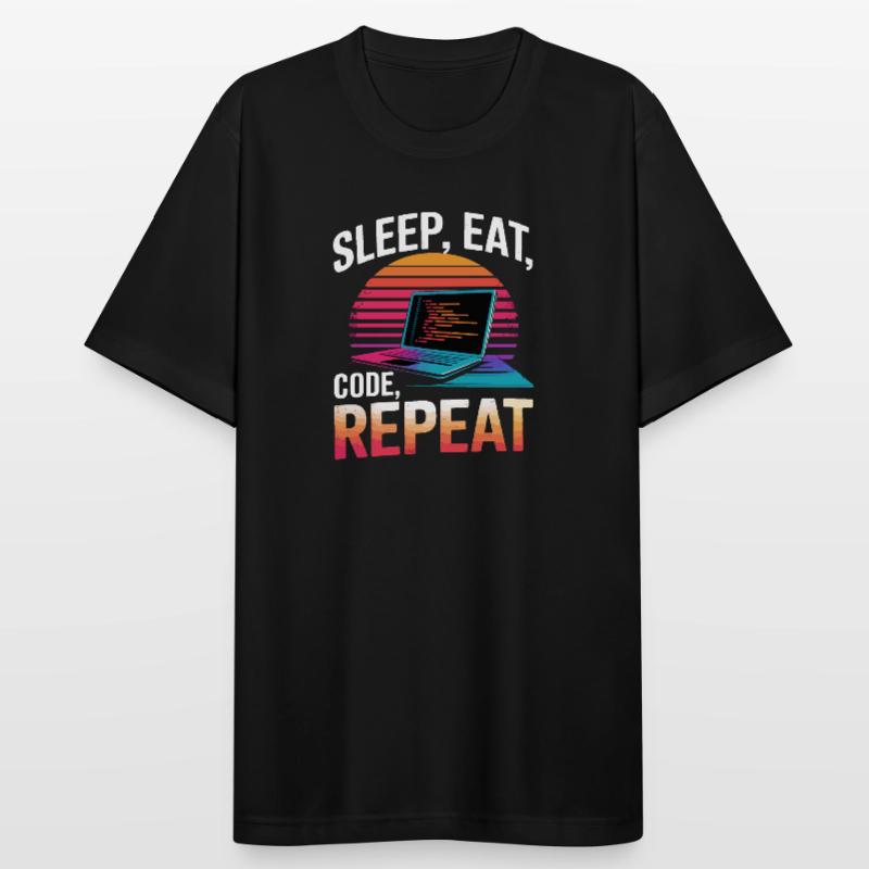 Sleep Eat Code Repeat Gift Programmer Developer Men's Breathable T-Shirt