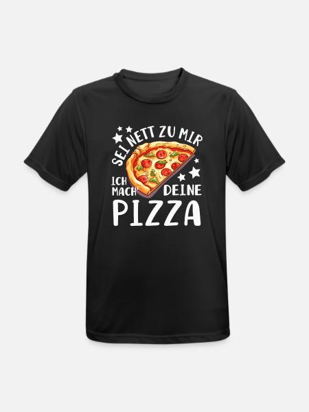 PIzza Bäcker Pizzaiolo - Männer T-Shirt atmungsaktiv - Schwarz