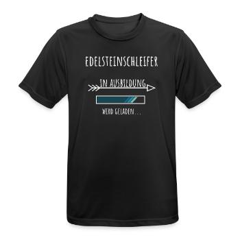 Edelsteinschleifer Ausbildung Beruf Geschenk - Männer T-Shirt atmungsaktiv - Schwarz - Vorne - AI Model Male 178 light (178cm)