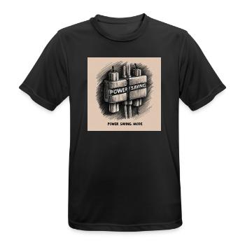 Sleep - Men's Breathable T-Shirt - black - Front - AI Model Male 178 light (178cm)