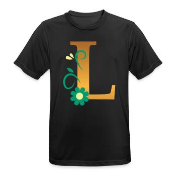 L - Men's Breathable T-Shirt - black - Front - AI Model Male 178 light (178cm)