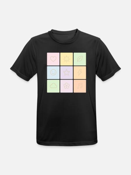 Pastel Bento Vibes - Men's Breathable T-Shirt - black