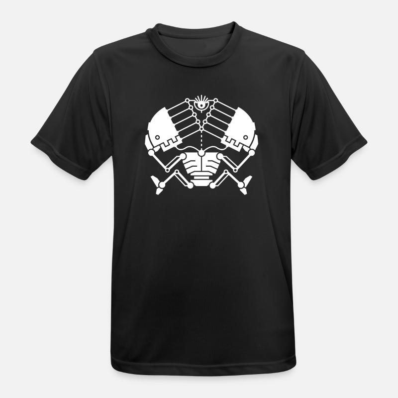 3rd Eye Robotics - white version - Men's Breathable T-Shirt - black