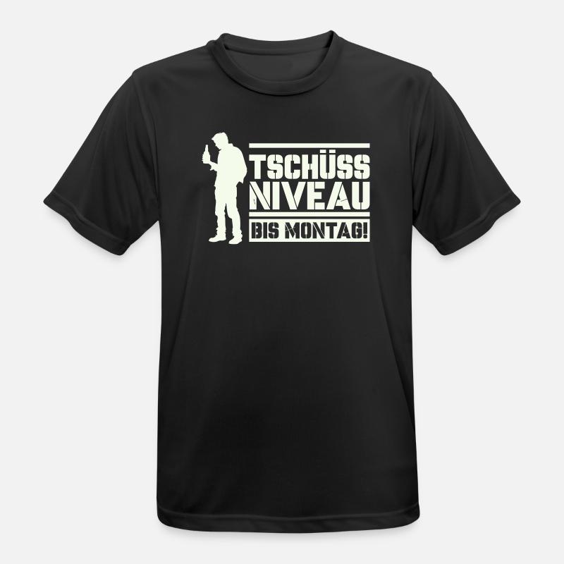 Bye bye level until Monday - Men's Breathable T-Shirt - black