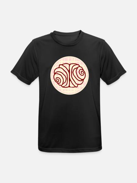 FRANZBRÖTCHEN GEBÄCK HAMBURGER STUDENTIN - Männer T-Shirt atmungsaktiv - Schwarz