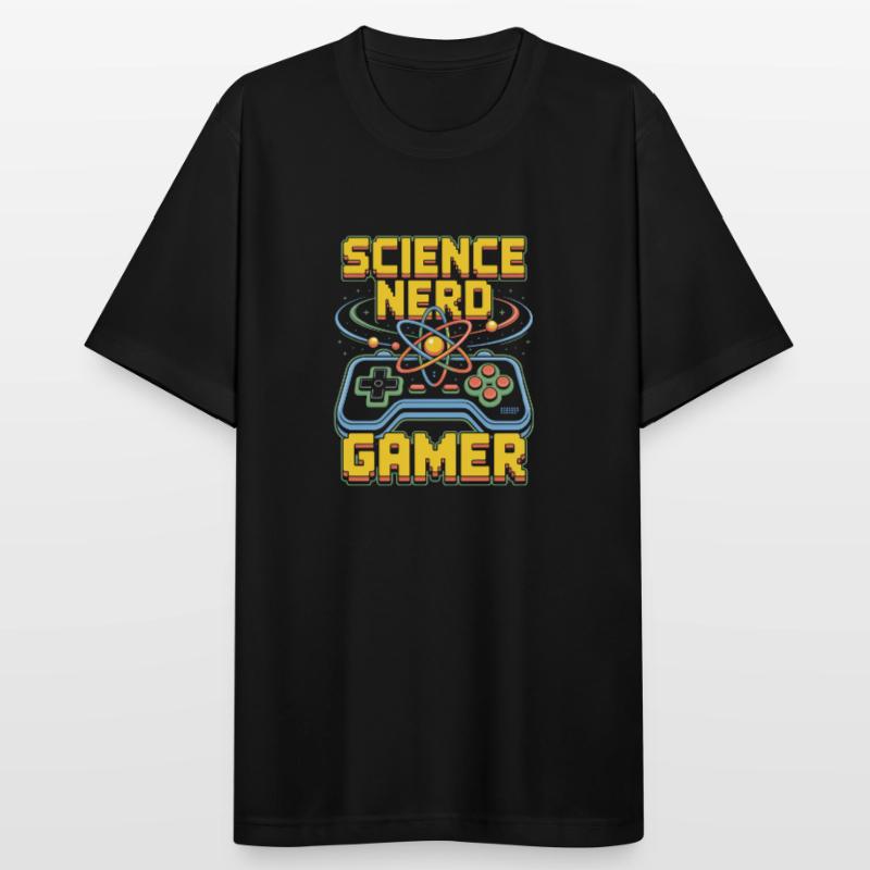 Science Nerd Gamer Atom Controller Wissenschaft Men's Breathable T-Shirt