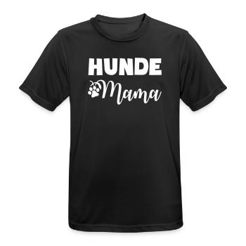 Hundefreund Mama Motiv - Männer T-Shirt atmungsaktiv - Schwarz - Vorne - AI Model Male 178 light (178cm)