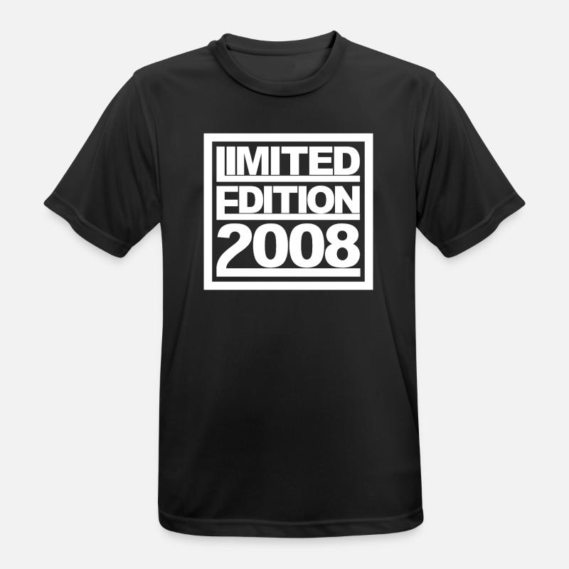 Limited Edition 2008 Design Birthday - Men's Breathable T-Shirt - black