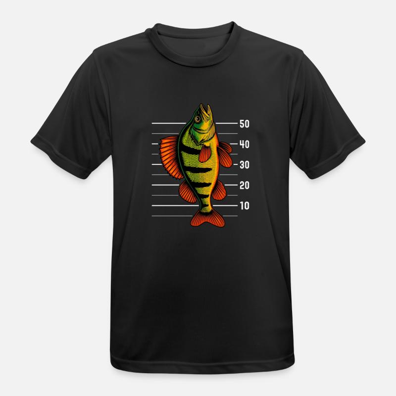 Perch Perch Perch Perch Bait - Men's Breathable T-Shirt - black