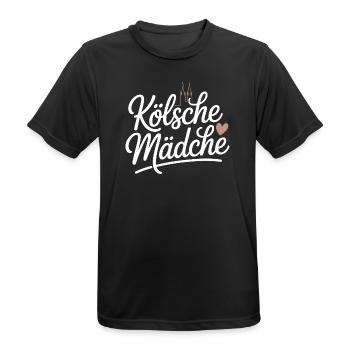 Kölsche Mädche Karneval Köln Kölle Kölsch Mädchen - Männer T-Shirt atmungsaktiv - Schwarz - Vorne - AI Model Male 178 light (178cm)
