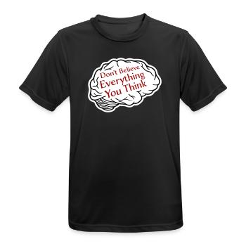 Ne croyez pas tout ce que vous pensez en disant la sagesse - T-shirt respirant Homme - noir - Devant - AI Model Male 178 light (178cm)