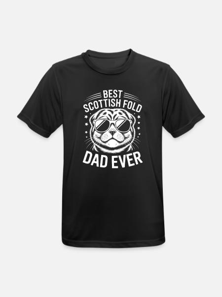 Scottish Folding Cats Scottish Fold Gift - Men's Breathable T-Shirt - black