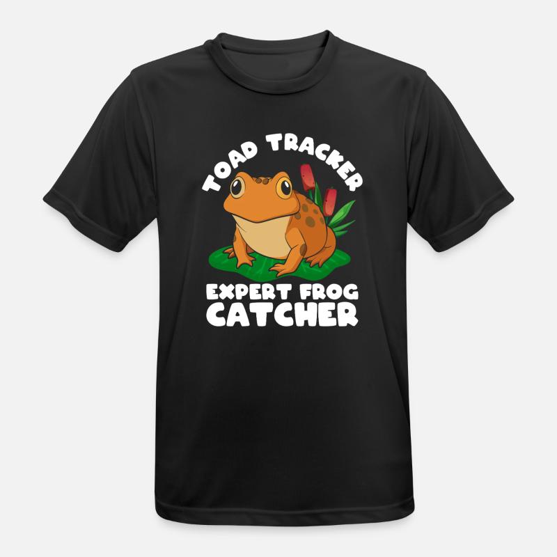 Frog Catcher Toad Tracker Expert Frog - Männer T-Shirt atmungsaktiv - Schwarz