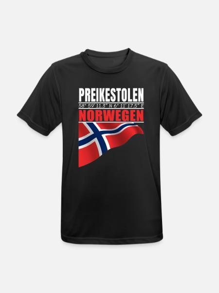 Preikestolen - Men's Breathable T-Shirt - black