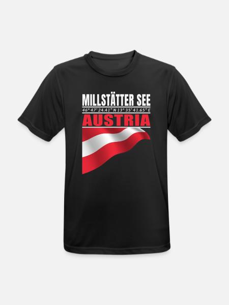 Lake Millstatt - Men's Breathable T-Shirt - black