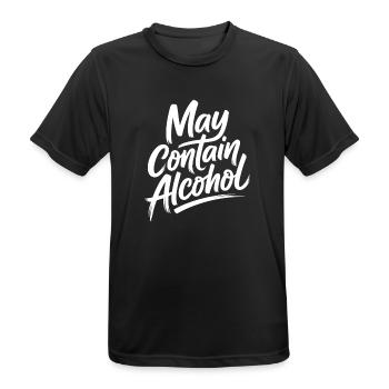 May Contain Alcohol Alkohol Mallorca Saufen JGA - Männer T-Shirt atmungsaktiv - Schwarz - Vorne - AI Model Male 178 light (178cm)