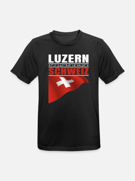 Lucerne - Men's Breathable T-Shirt - black