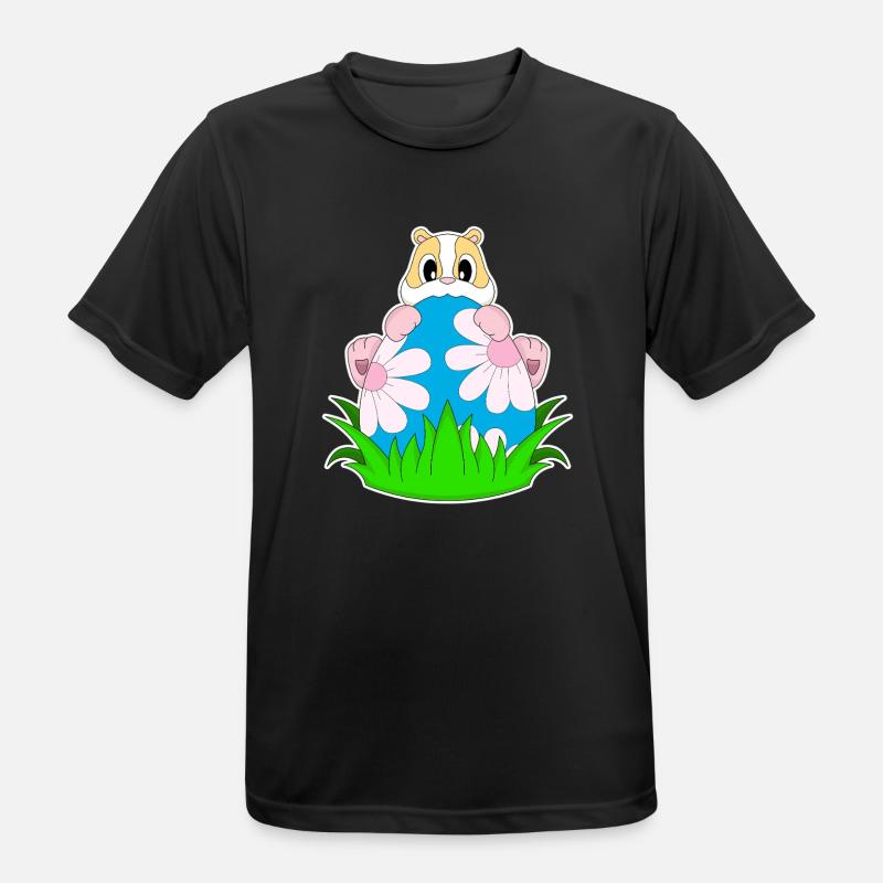 Hamster Easter Easter Egg - Men's Breathable T-Shirt - black